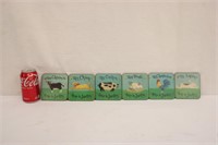 Set of 6 Pimpernel Farm Animal Coasters