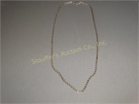 925 Silver necklace  23"L .630 oz.