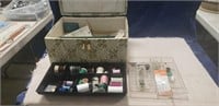 Sewing Box w/ Assorted Supplies