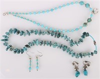 TURQUOISE SOUTHWEST-STYLE LADIES JEWELRY