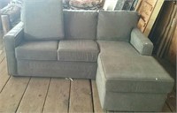 Hide A Bed Sofa With Lounge, Gray
