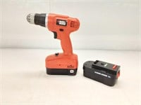 BLACK & DECKER DRILL WITH TWO BATTERIES