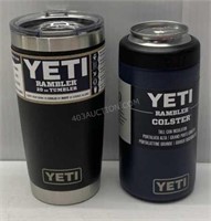 Lot of 2 Yeti Rambler Tumbler/Colster - NEW