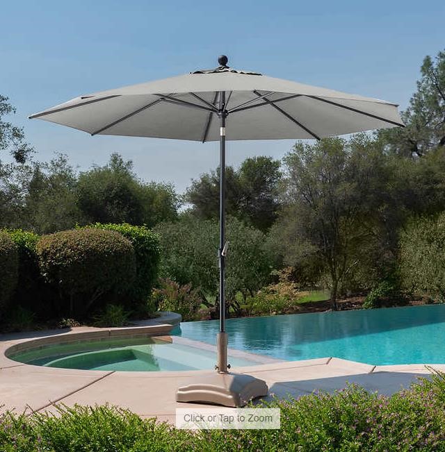 10' NON-LED ROUND UMBRELLA