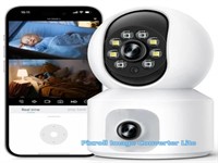 GPED Baby Monitor Dual 2K HD Cameras, 360 PTZ, Two