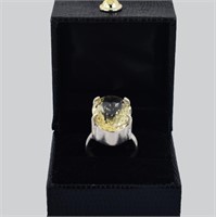 Citrine Ring, 925 Silver, Gemstone weight approx 2