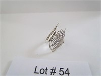 Silver Butterfly Ring 2