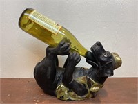 Hunting dog wine bottle holder
