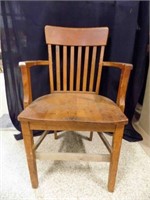 Vintage Wood Office Chair-from Vigo Ordnance Plant