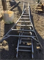 Lot of (2) Aluminum Ladders