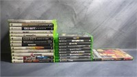 13 Xbox360 games, 9 xbox one games,1 xbox game
