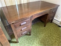 Old wooden desk