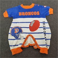 Cool Vtg Denver Broncos Onsie  3/6 Months