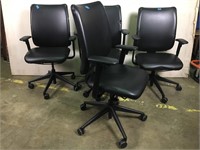 Lot of four office chairs