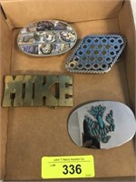 4 BELT BUCKLES