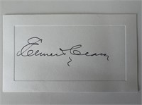 Elmer T. Clark original signature