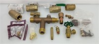 Brass valve and fittings lot