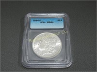Morgan 1884-O Silver Dollar ICG Graded