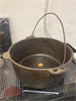 Large cast iron pot