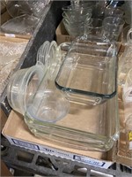 Pyrex and fire king baking dishes