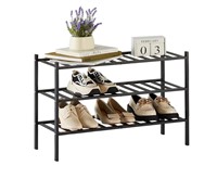 Quiqear 3 Tier Bamboo Shoe Rack