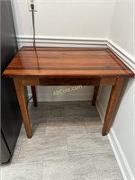 Beautiful maple table with single drawer,