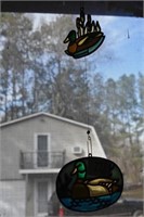 STAINED GLASS DUCKS