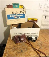Antique Film Camera with Misc. Accessories