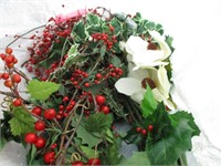 Lot of Christmas Greenery & Red Berries