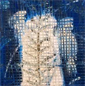 Hunt Slonem "Cockatoos" Oil on Canvas, 1993
