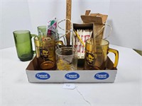 A&W Mug, Butternut Ad Pencils. ++ Drinkware