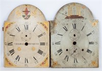 Silas Hoadley & Masonic Painted Wood Clock Faces