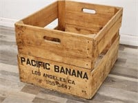 Vintage Los Angeles Pacific banana wooden crate