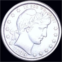 1899 Barber Silver Quarter XF