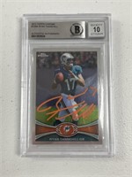 2012 TOPPS RYAN TANNEHILL AUTOGRAPH BECKETT 10