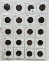 20 Different Early Large Cents
