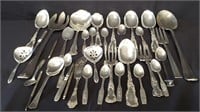 Group of silver plate flatware