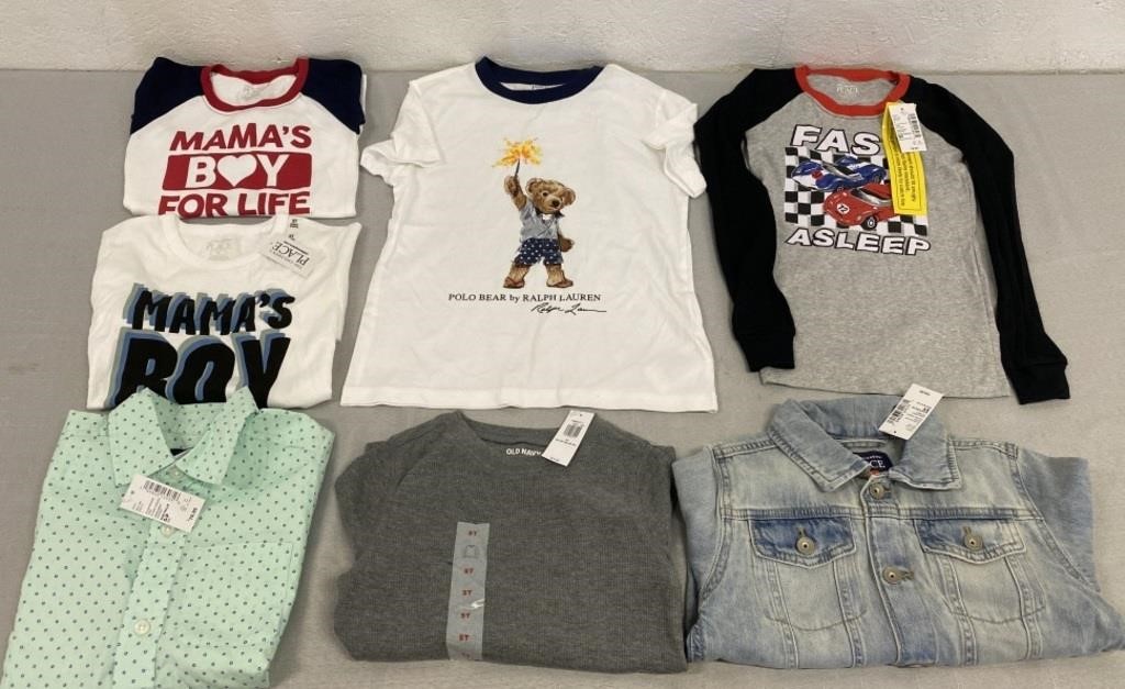 7 NWT Boys Clothing Size 5T, S/P