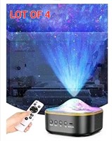 LOT OF 4 - Galaxy Projector, 3 in 1 Star Projector