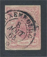 LUXEMBOURG #8 USED FINE-VF