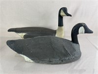 Canvas and Wood Goose Decoys
