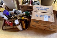 Flat of Spray Paint, Calking, (2) Full Boxes and