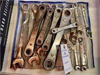 Wrench Set and (5) Various Size Double Closed End