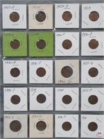 (20) Wheat Cents. Dates Include: 1927, 1928-D,