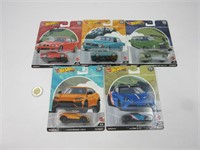 Série de 5 hot wheels die cast Car Culture ''