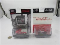 2 voitures die cast M2 Machines , Coca-Cola