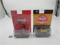 2 voitures die cast M2 Machines , Coca-Cola