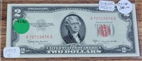 1953-A RED SEAL $2 NOTE