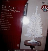 New 3' White Prelit Fir Tree