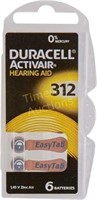 DURACELL EasyTab Hearing Aid Batteries  60 D312